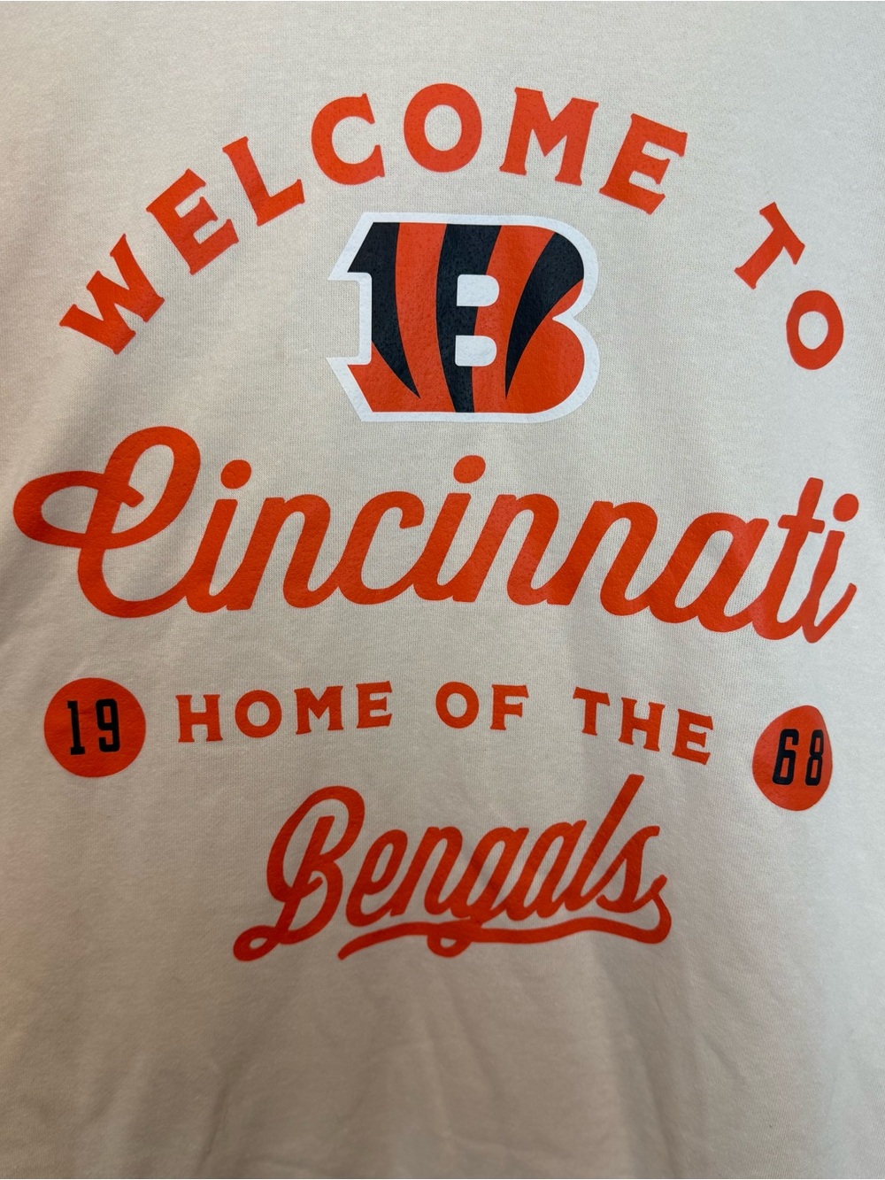 Cincinnati Bengals Gameday Couture Long Sleeve Football Logo Shirt Womens XL